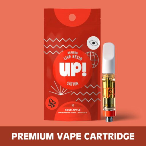 UP! | Sour Apple - 1g Live Resin Cartridge